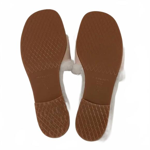 NEW MARGAUX women's shearling slides in natural - Picture 6 of 6